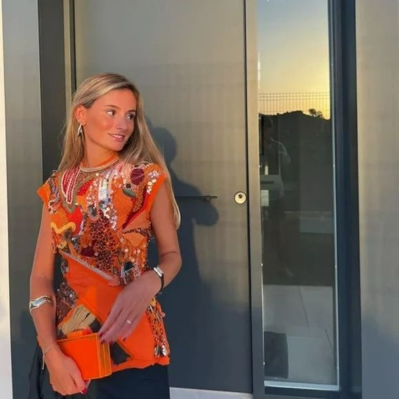 ZARA ATELIER PATCHWORK EMBROIDERED DRESS LIMITED EDITION - Picture 9 of 13